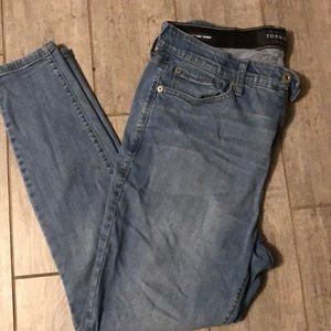 High rise skinny jeans